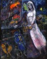 Jungvermählten und Geiger Zeitgenosse Marc Chagall